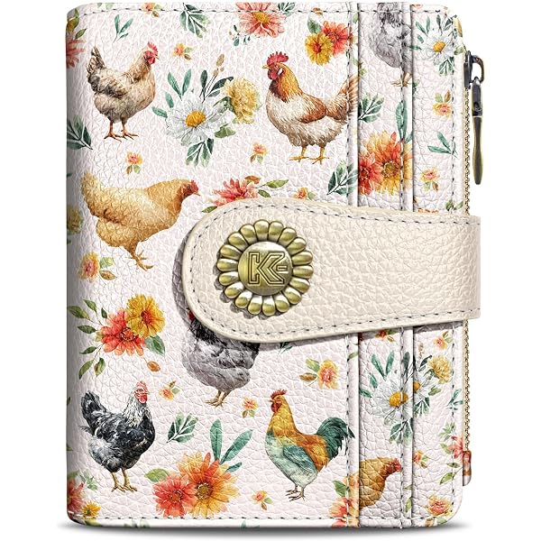 Amazon.com: Kelvoris Roosters Chicken Small Rfid Women Wallet